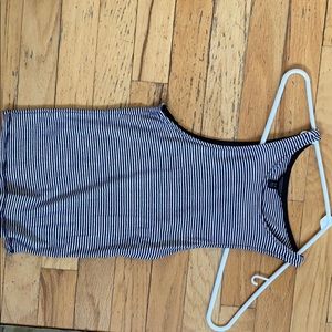 black and white striped tank